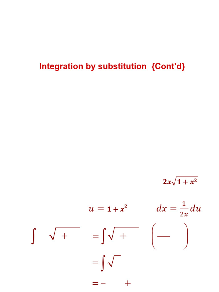 Integration Lecture Ii Pdf