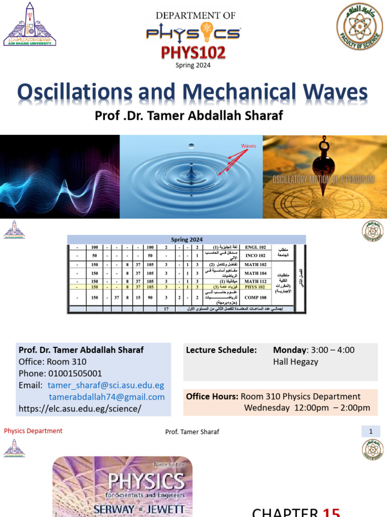 Lecture 1-1 | PDF | Oscillation | Teaching Methods & Materials