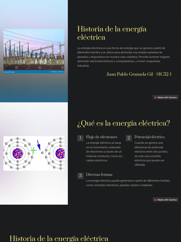 Historia de La Energia Electrica | PDF