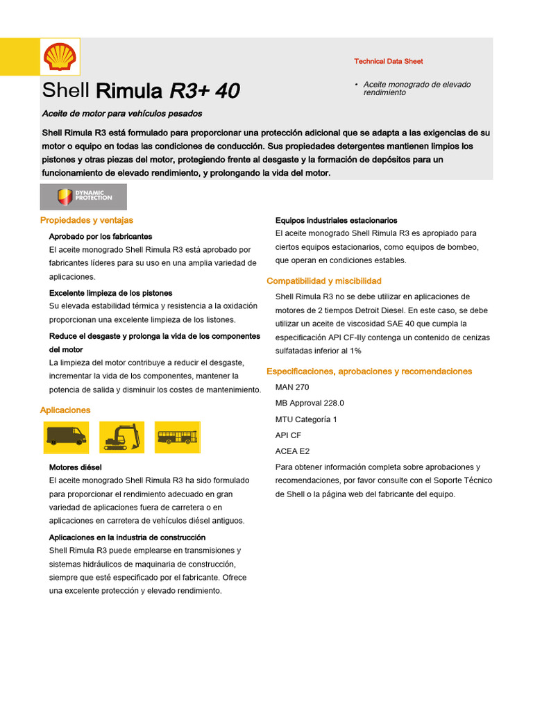 Rimula R3 40 | PDF