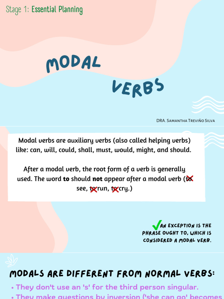 Modal Verbs | PDF
