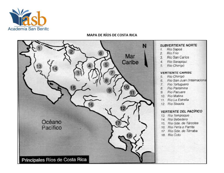 2 Mapa de Ríos de Costa Rica | PDF