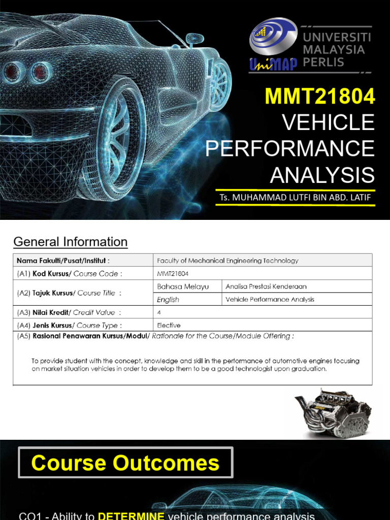 Chapter 1 Introduction To Vehicle Performance | PDF