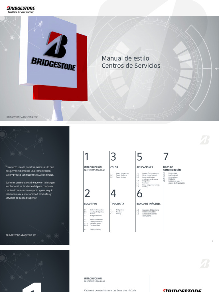 Manual de Marca Bridgestone | PDF
