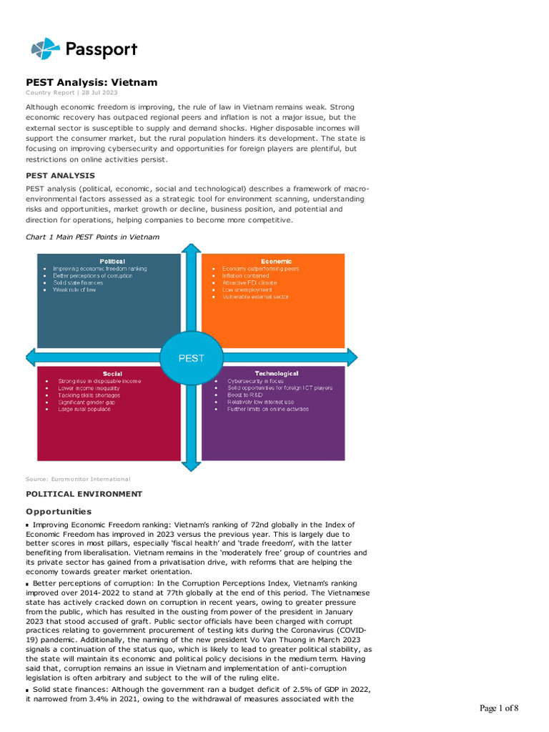 Vietnam PEST Analysis 2024 Insights | PDF | Vietnam | Politics