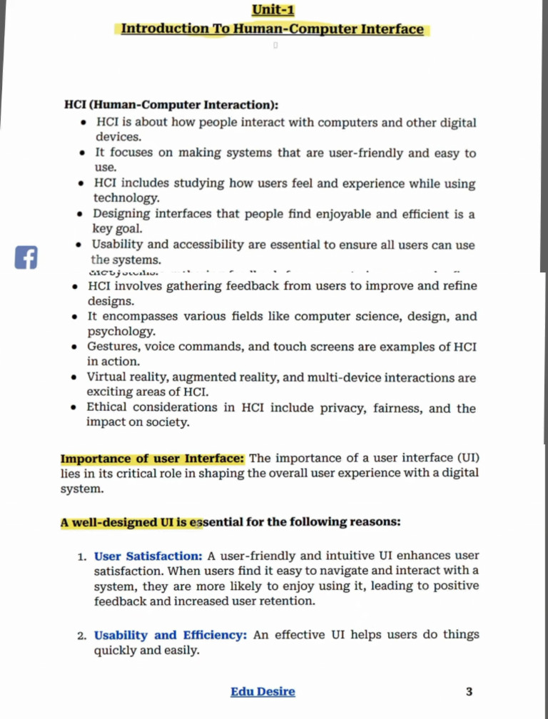 Hci Unit 1 | PDF