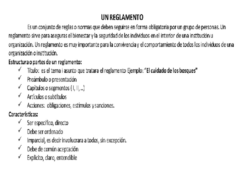 El Reglamento | PDF