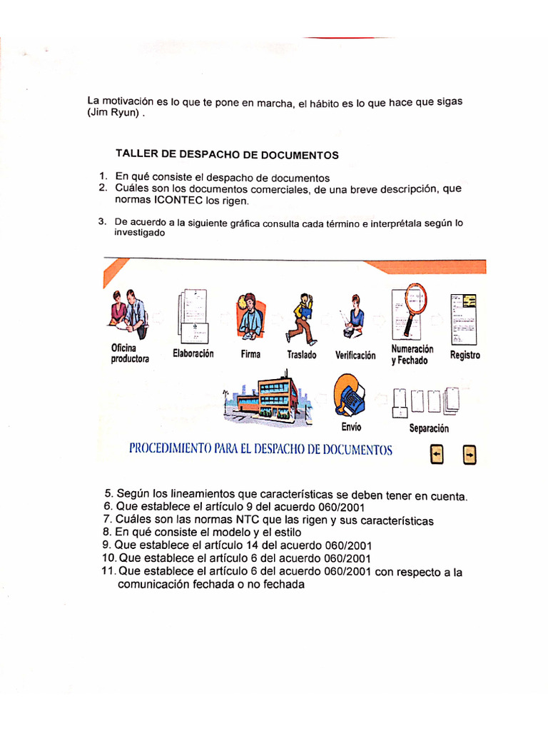 Despacho De Documentos Pdf