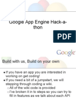 Google App Engine Hack-A-Thon