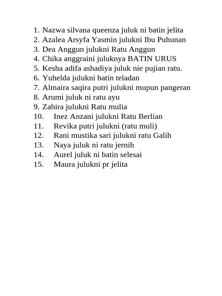 Begawi TK Ar-Ridho | PDF