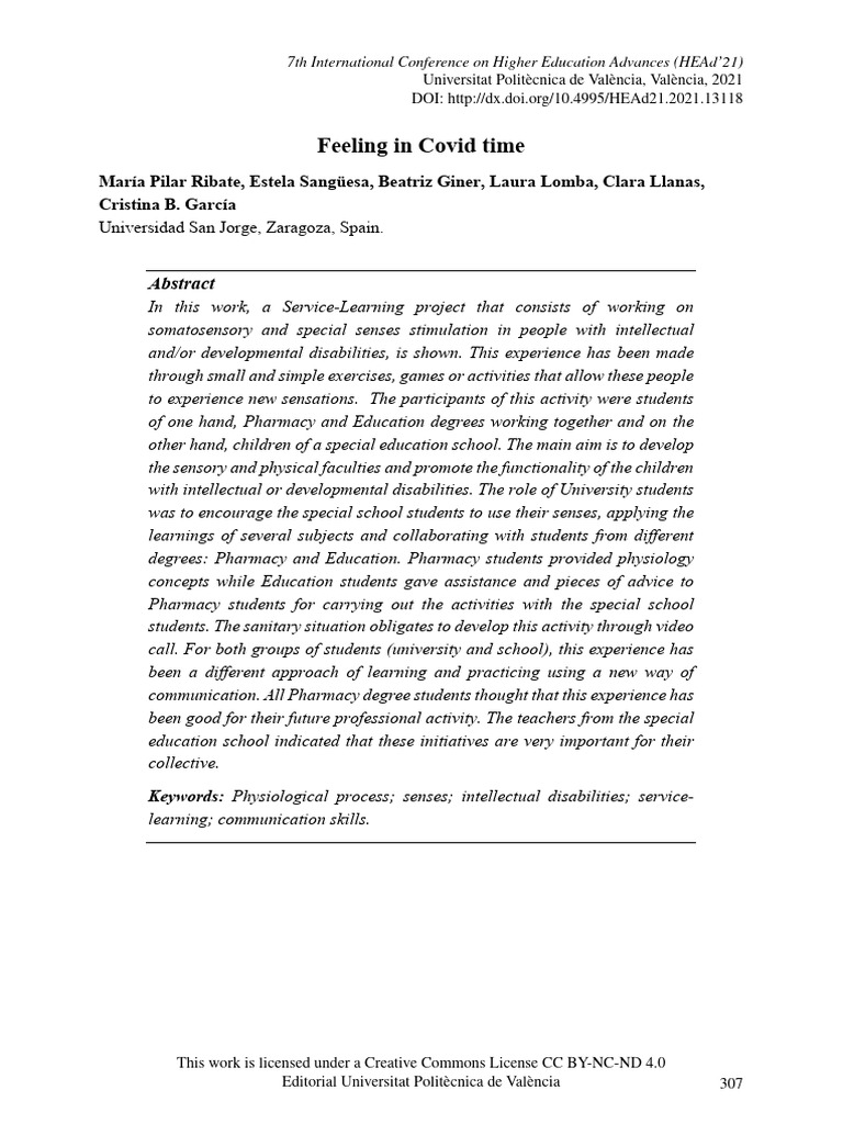 Feeling in Covid Time | PDF