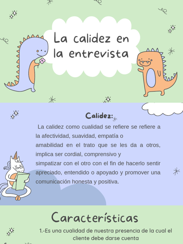 La Calidez en La Entrevista | PDF