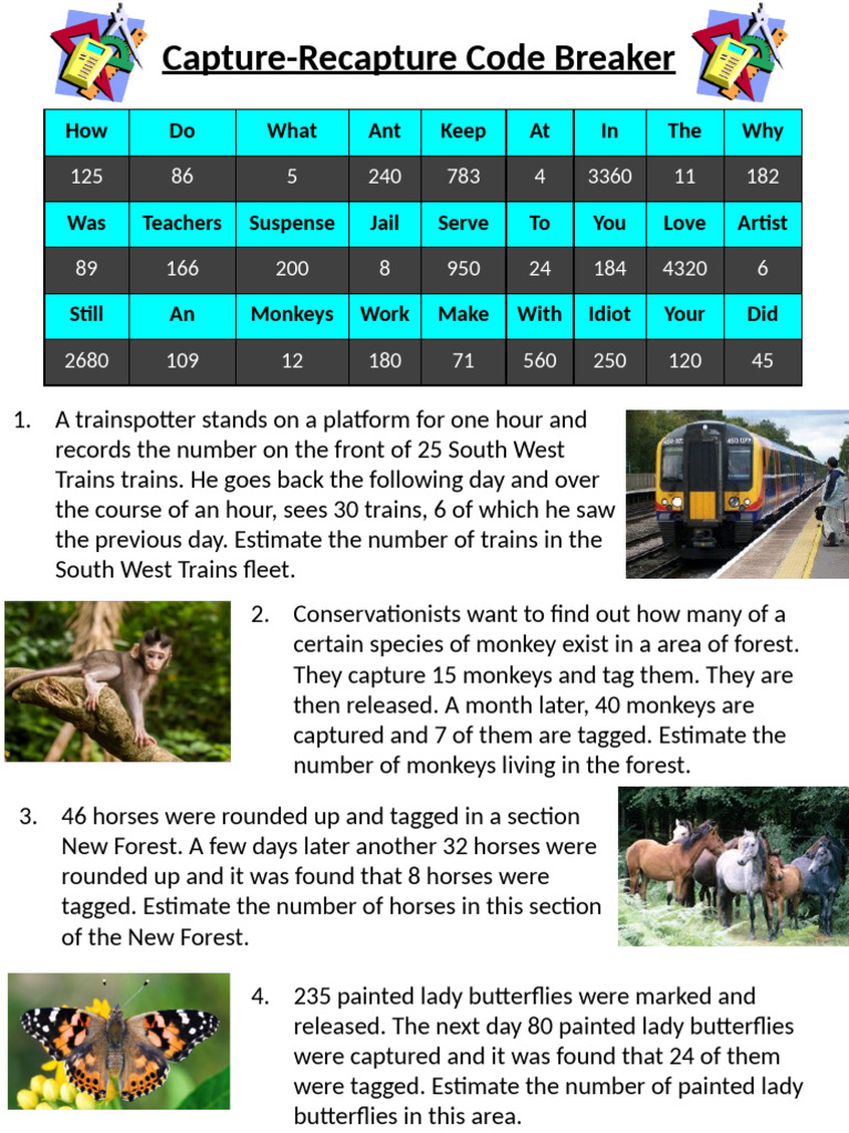 Capture Recapture Codebreaker | PDF | Cetaceans