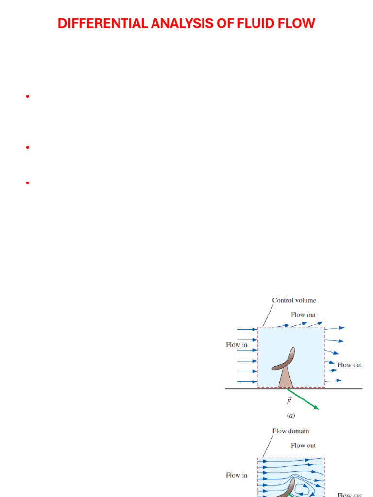 Differential Analysis of Fluid Flow: Objectives | PDF