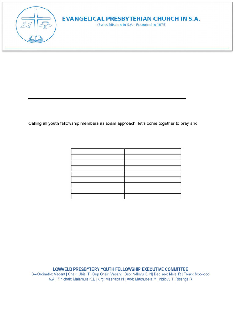 Invitation To Exam Prayer | PDF