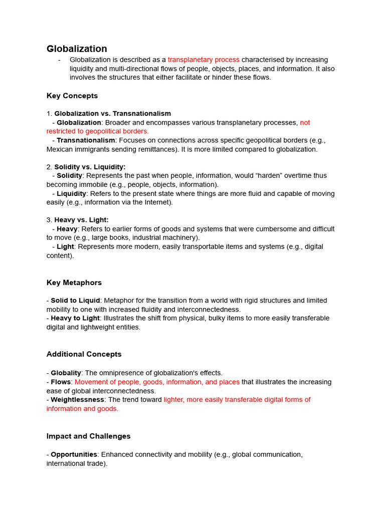 Understanding Globalization Dynamics | PDF | Globalization | Information