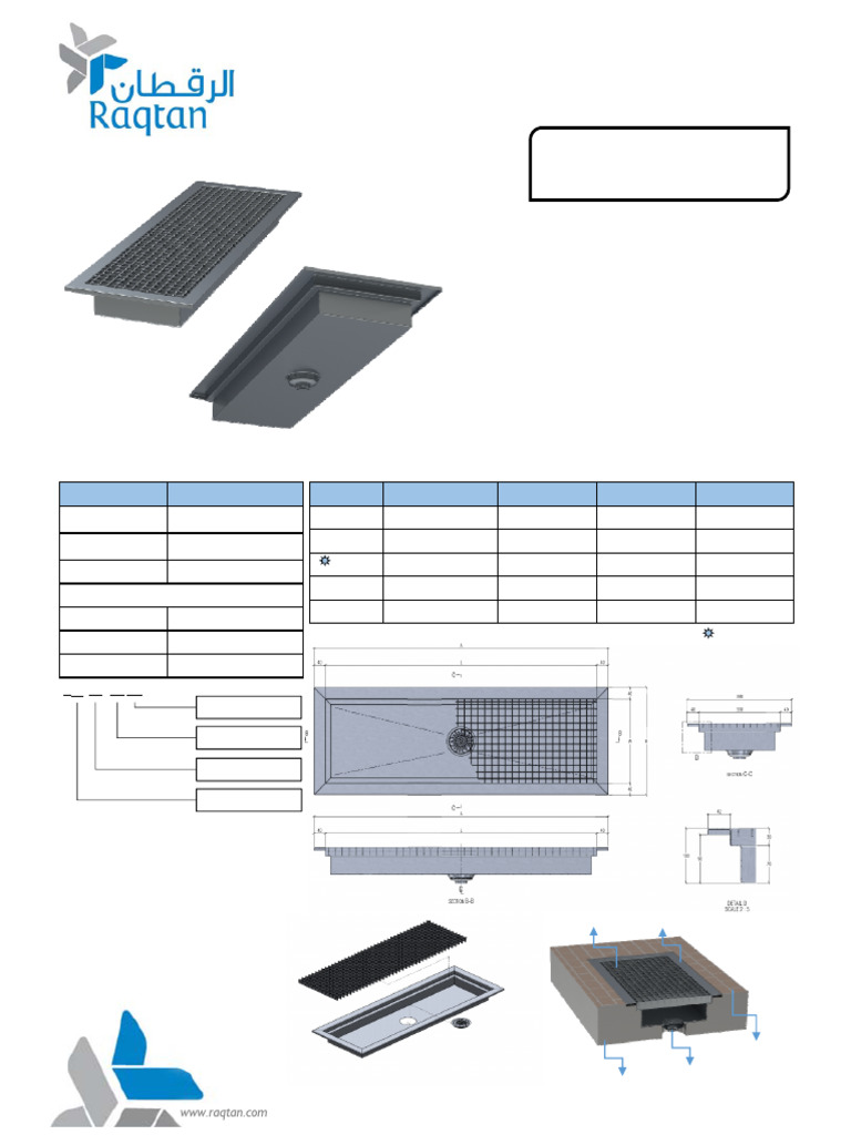 Raqtan SS Cut Sheet | PDF | Sink | Door