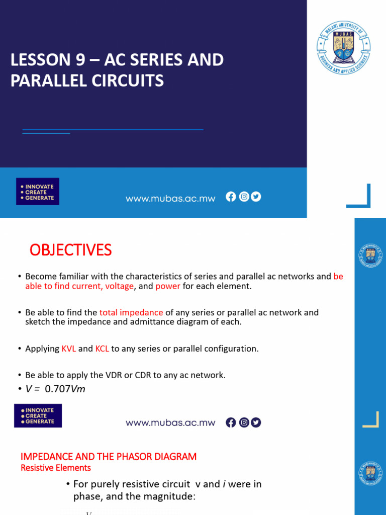 Lesson 9 - Series and Parallel Circuits | PDF | Electrical Impedance ...