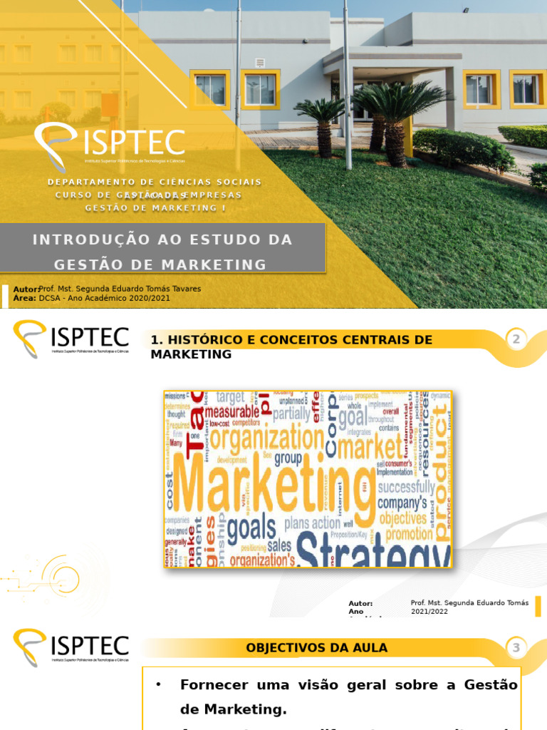 Introduçção Ao Estudo Da Gestão de Marketing I 2021 | PDF