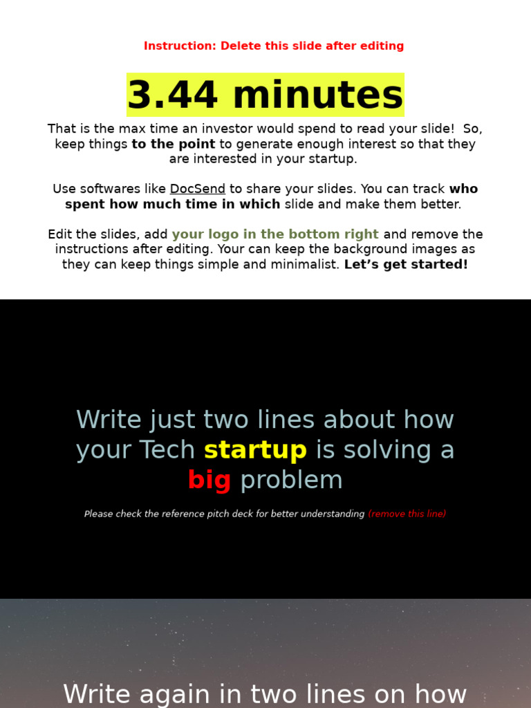 08 - Template Set - Tech Startup Pitch Deck | PDF