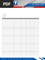 RHS Steel Sizes and Weights Chart | PDF | Metre | Length