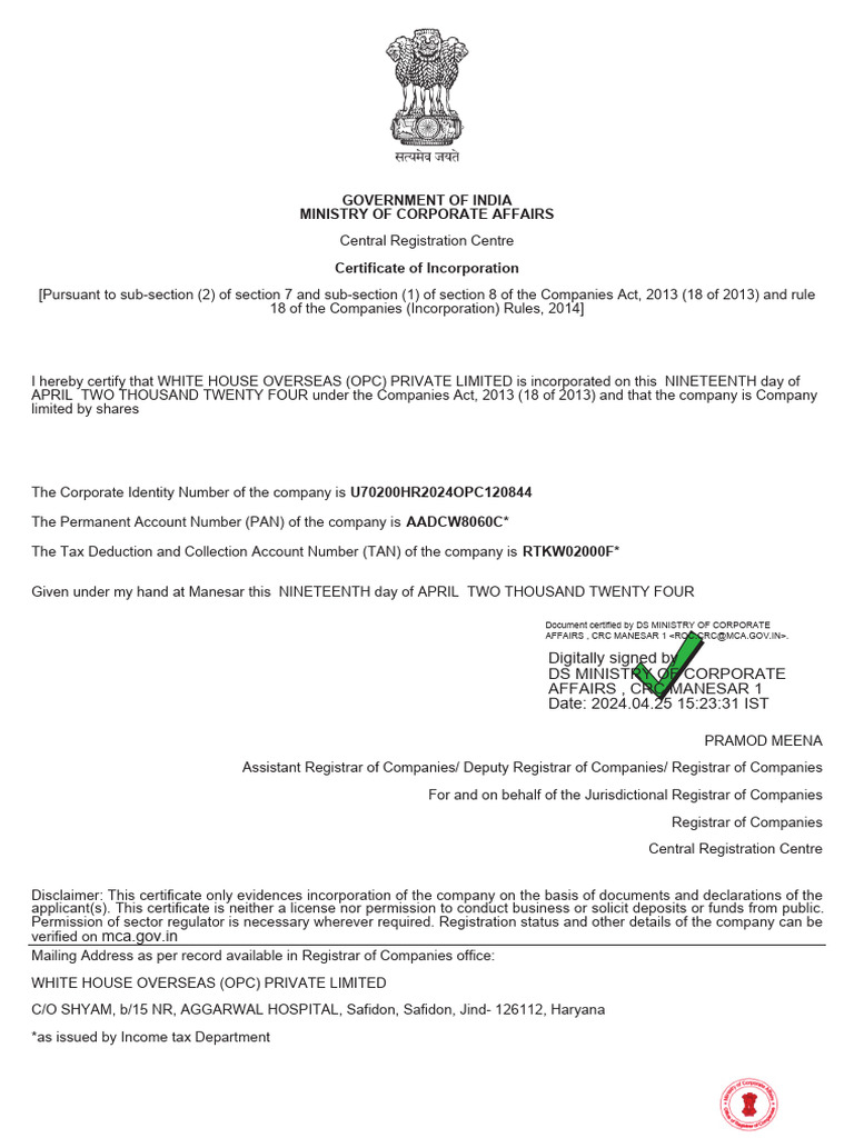 SPICE + Part B - Approval Letter | PDF