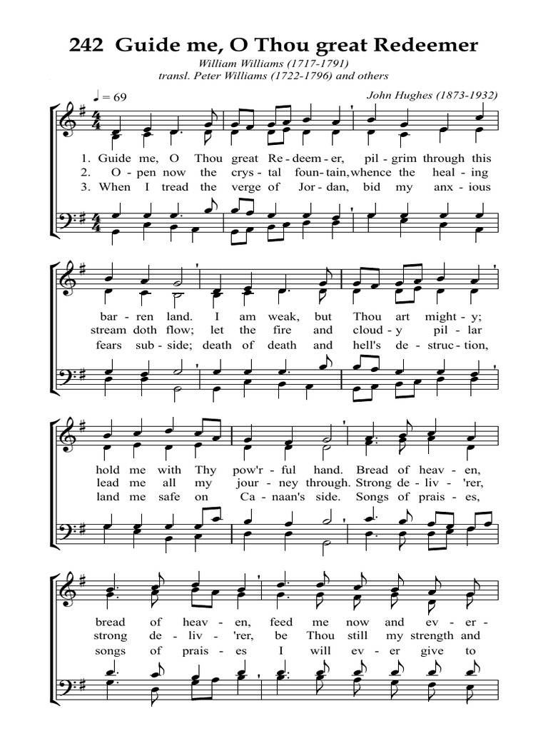 242 Guide Me O Thou Great Redeemer Pdf