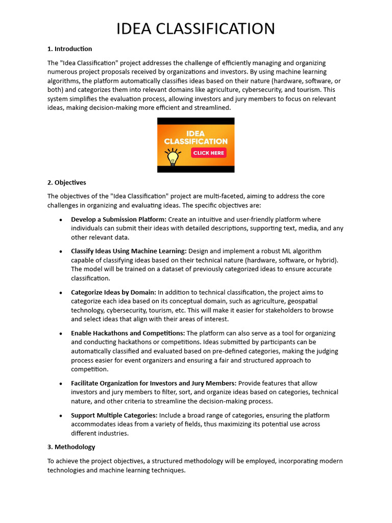 Idea classification pdf