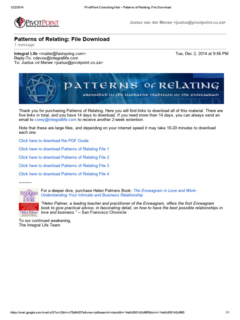 Patterns of Relating - File Download | PDF