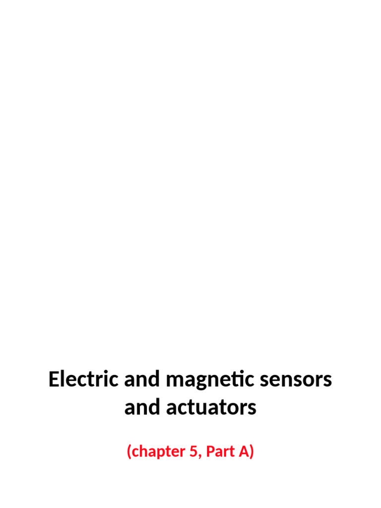 Mgnetic & Capacitive Sensors | PDF