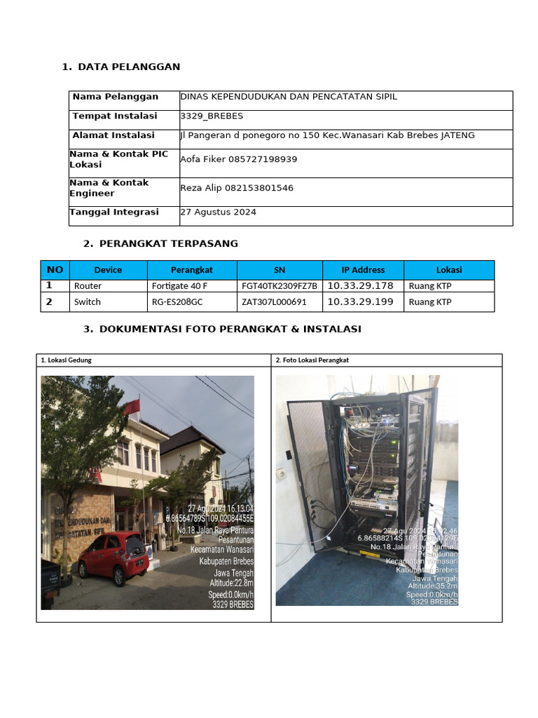 Dokumentasi UAT 3329 BREBES | PDF