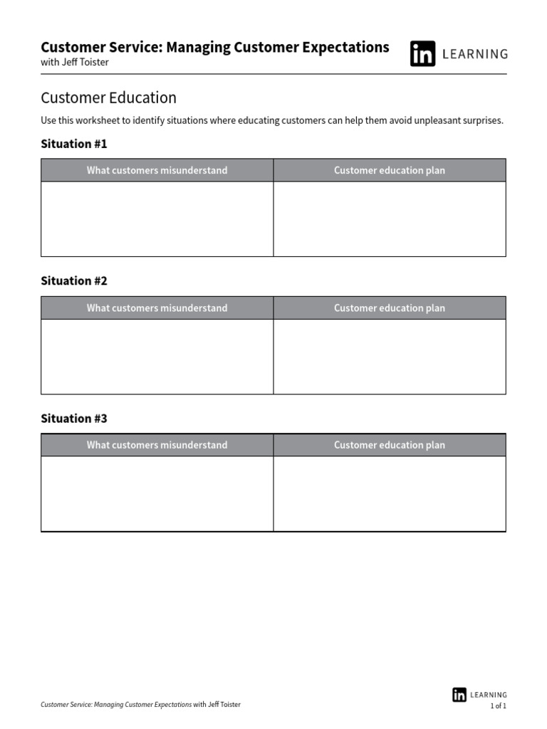 Customer Education | PDF
