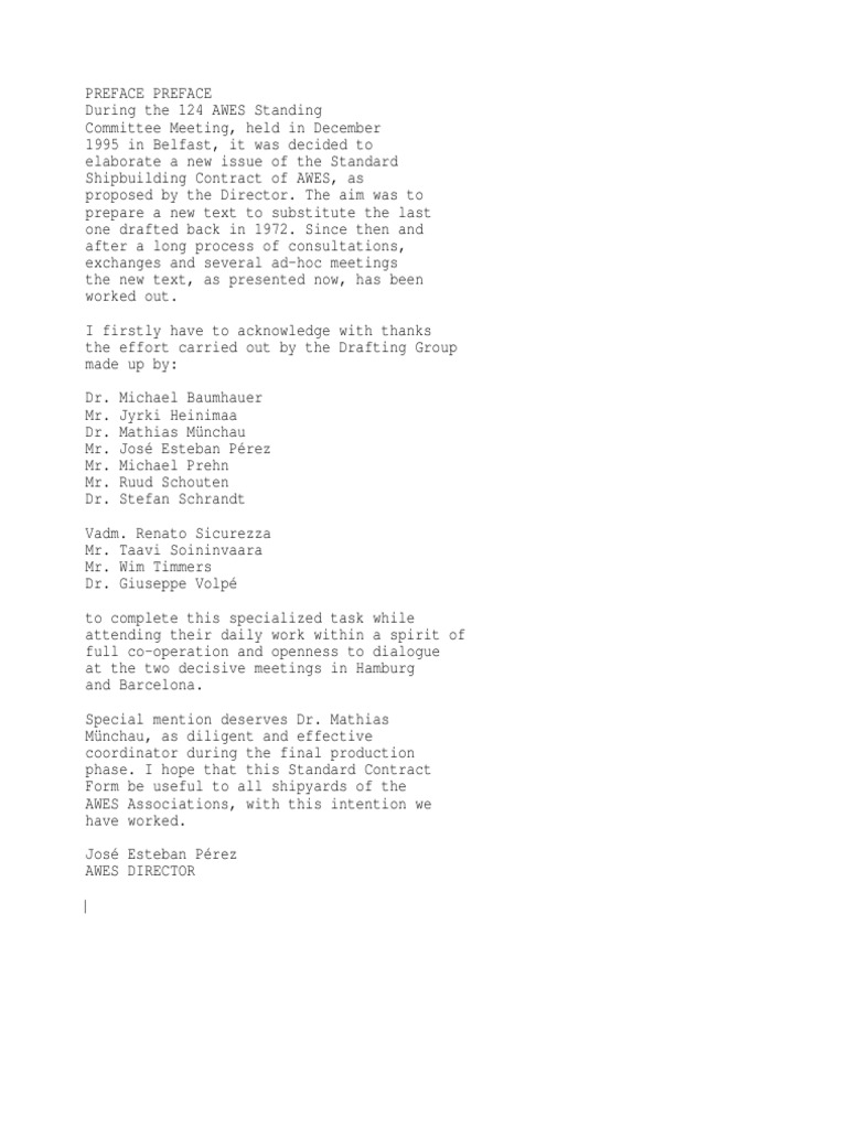 Awes Shipbuilding Contract | PDF | Insurance | Damages