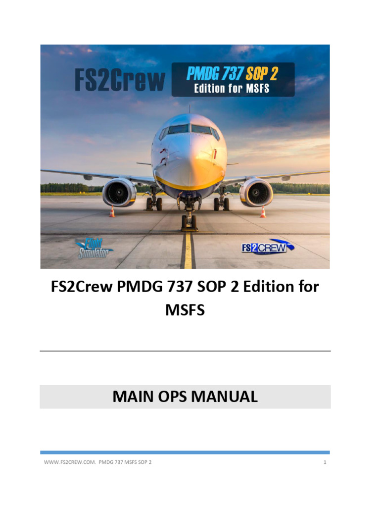 FS2Crew MSFS PMDG 737 SOP2 Main Ops | PDF