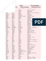 Base Past Past Portuguese Form Tense Participle Translation