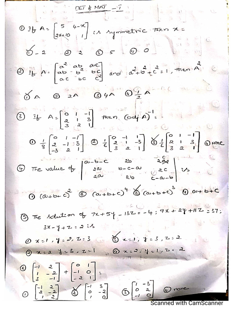 Det Mat S | PDF