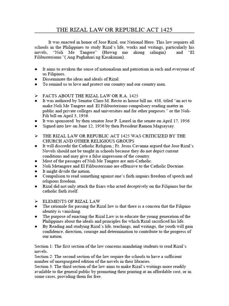 LW of Rizal | PDF