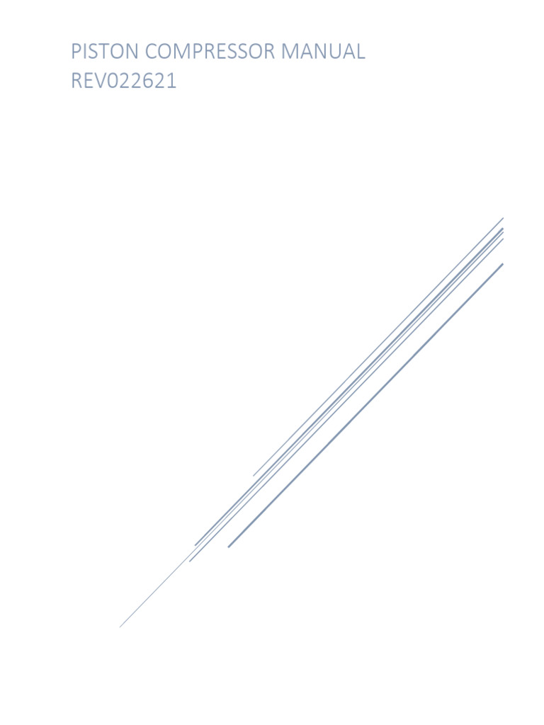 Piston Manual Rev022621 2 Compressor Pdf