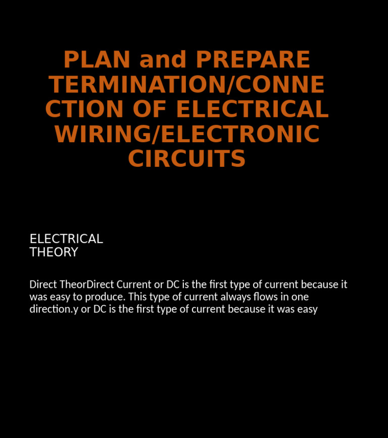 Electrical Wiring Termination Guide | PDF