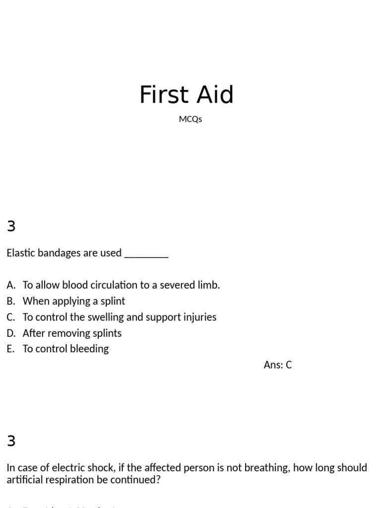 First Aid | PDF