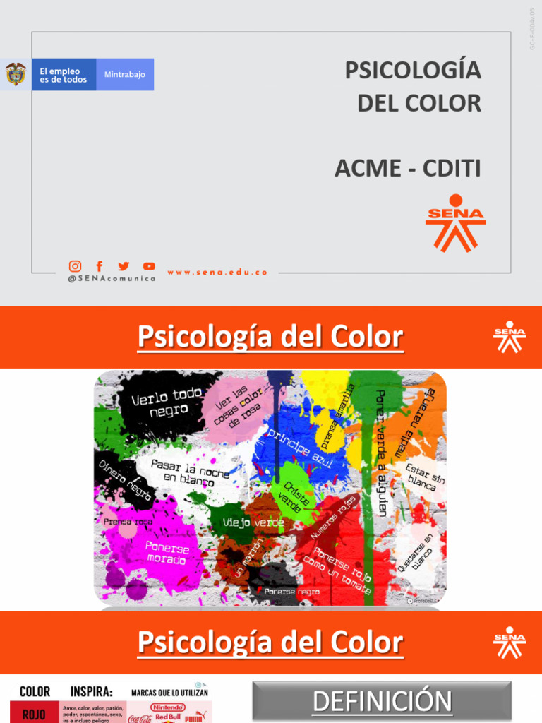 Psicología de los Colores y su Impacto | PDF | Color | Azul