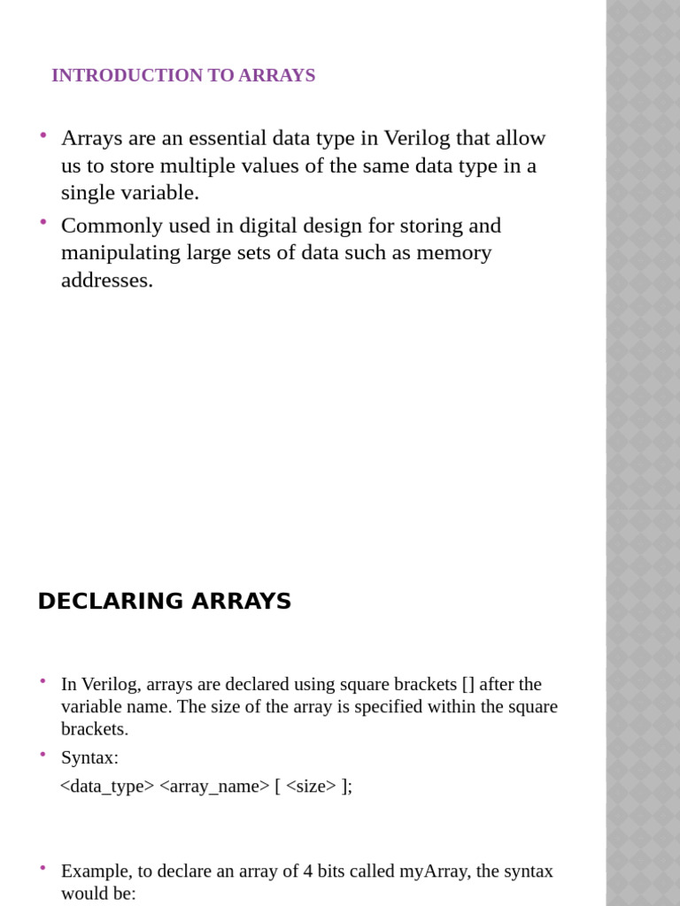 Arrays SV | PDF