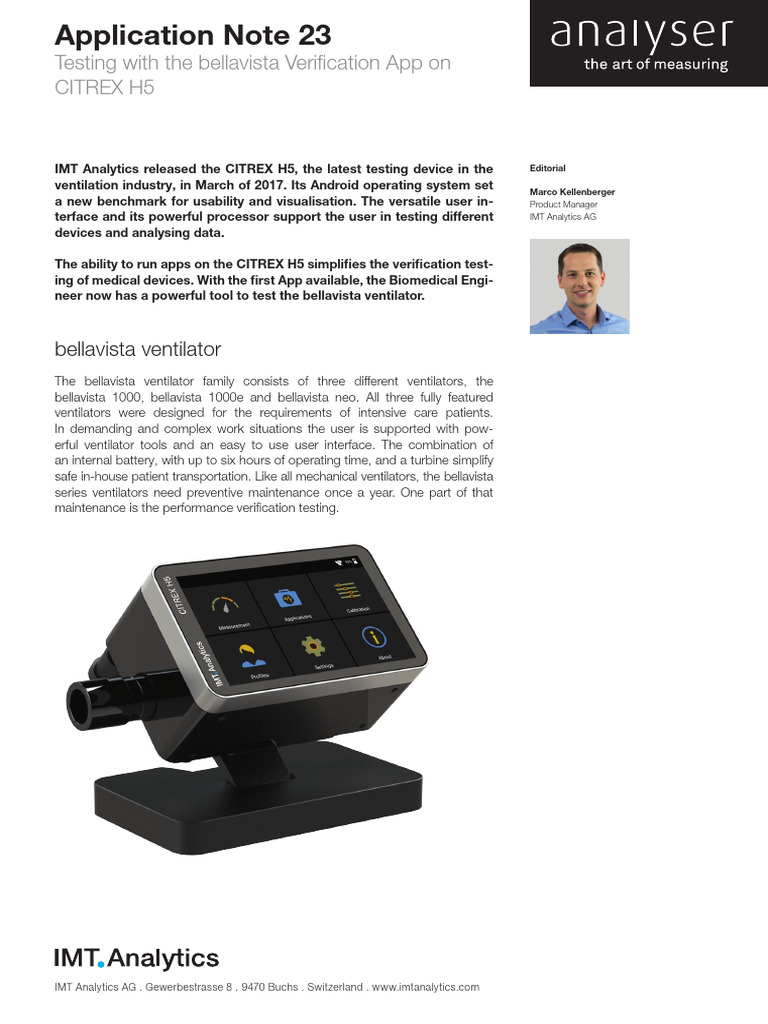 Application Note 23 Citrex H5 | PDF
