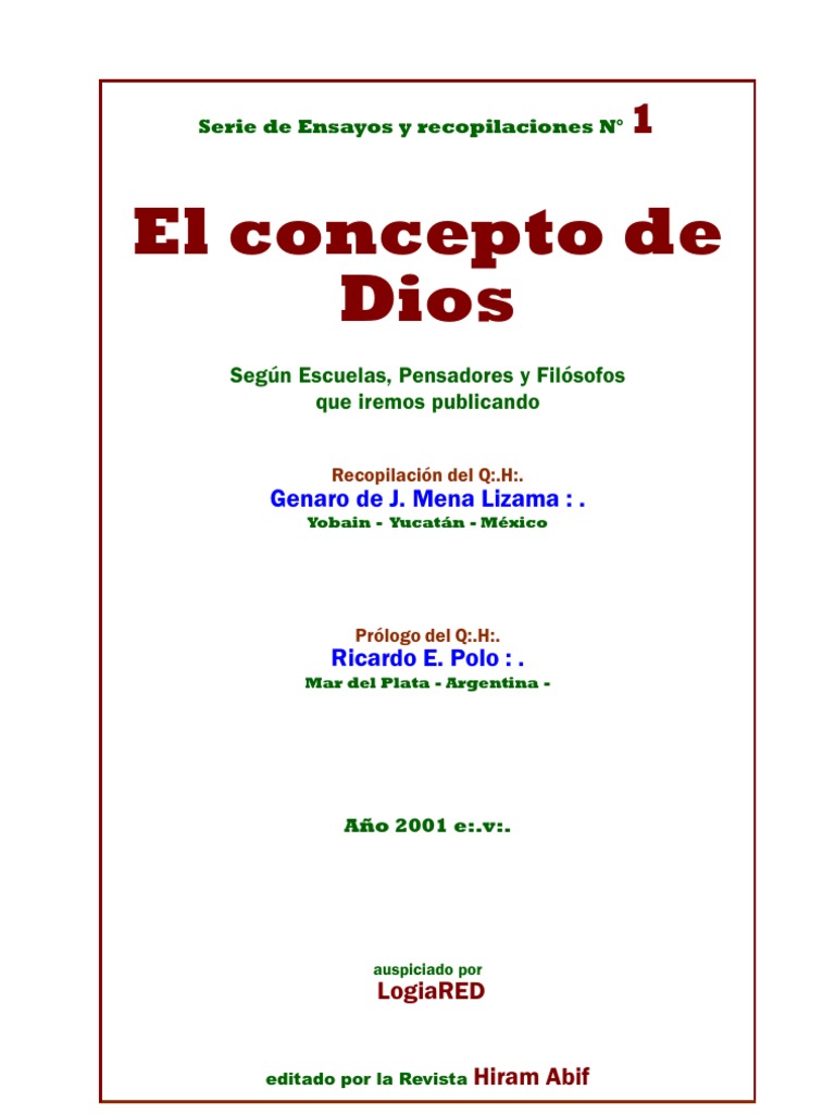 El Concepto de Dios | PDF | Zoroastrismo | Monoteísmo