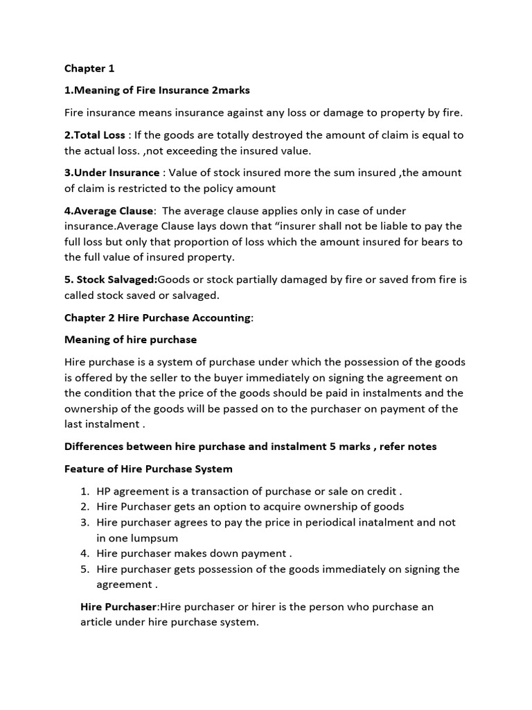 Fire Insurance and Accounting Basics | PDF | Debits And Credits | Expense
