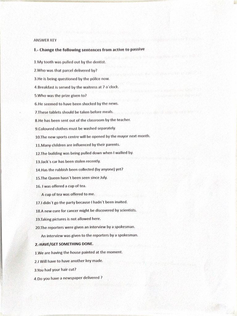 Answer Key 2 | PDF