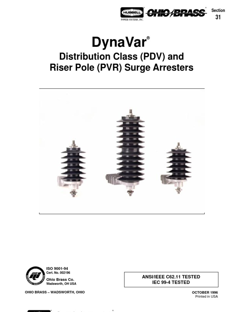 APARTARRAYOS | PDF | Insulator (Electricity) | Electric Power System