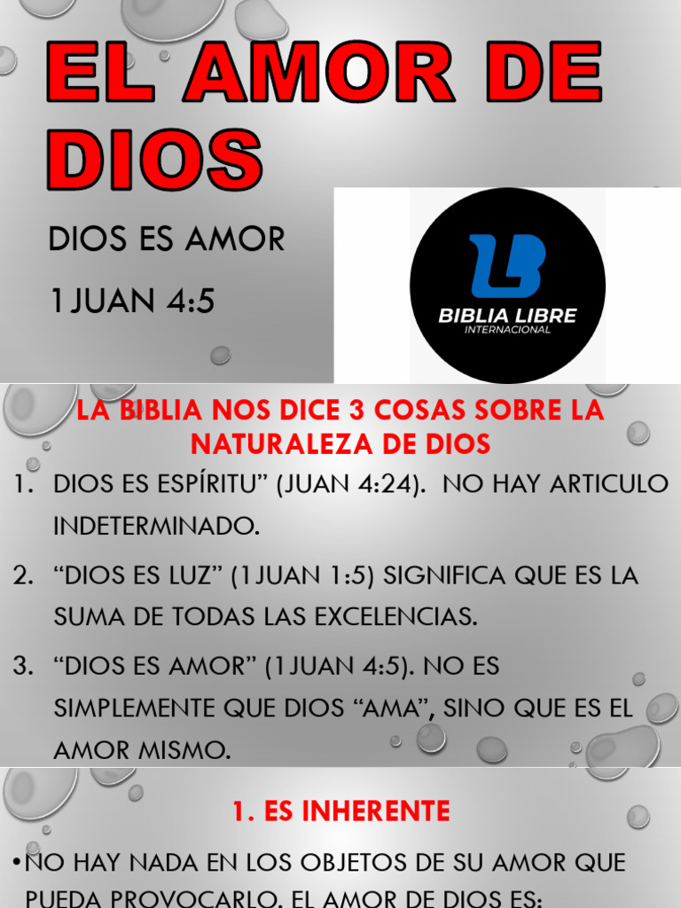 El Amor de Dios: Naturaleza y Enseñanza | PDF | Amor | Dios