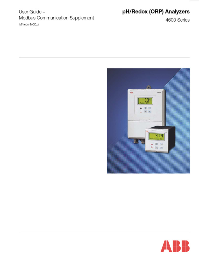ABB Manual Modbus 4600 IM - 4600-MOD - 4 | PDF