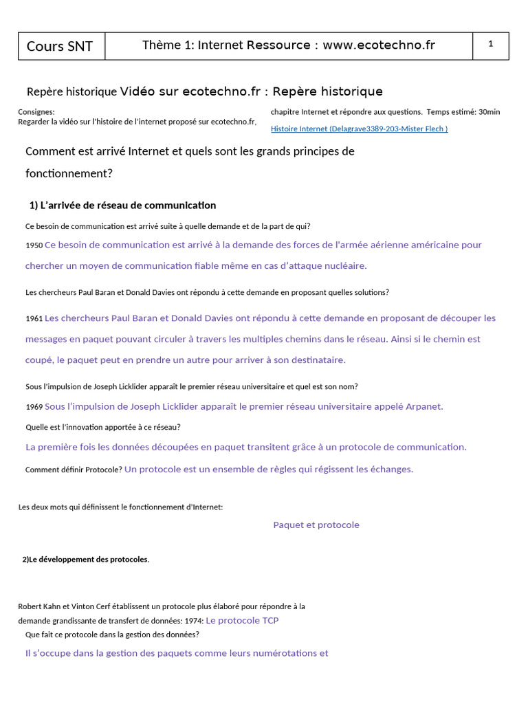 Cours Internet | PDF
